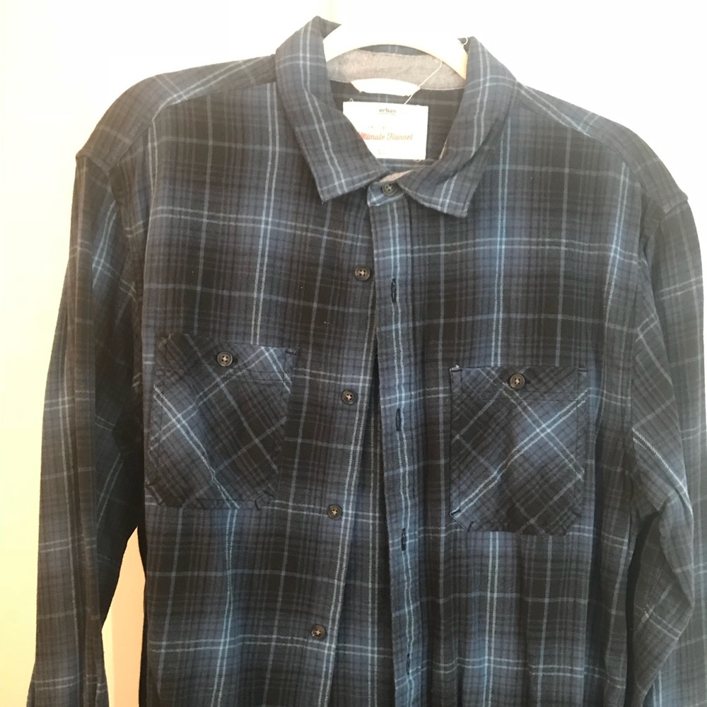Dark blue flannel